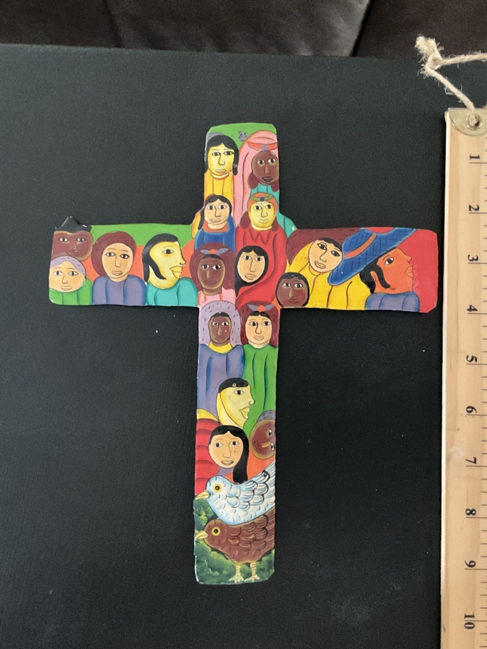 Beautiful bright coloured cross